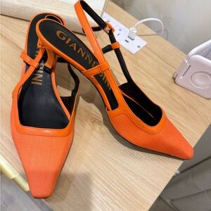 Gianni Bini Vibrant Orange Heels